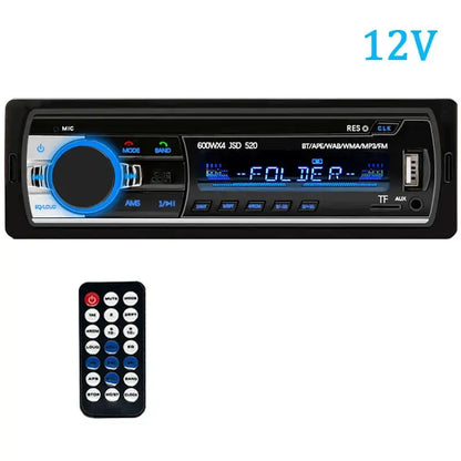 Upgrade Your Ride with Our Bluetooth Car Radio 1 Din Stereo Player - 60Wx4 FM Radio, MP3 Player, USB/SD and AUX Input